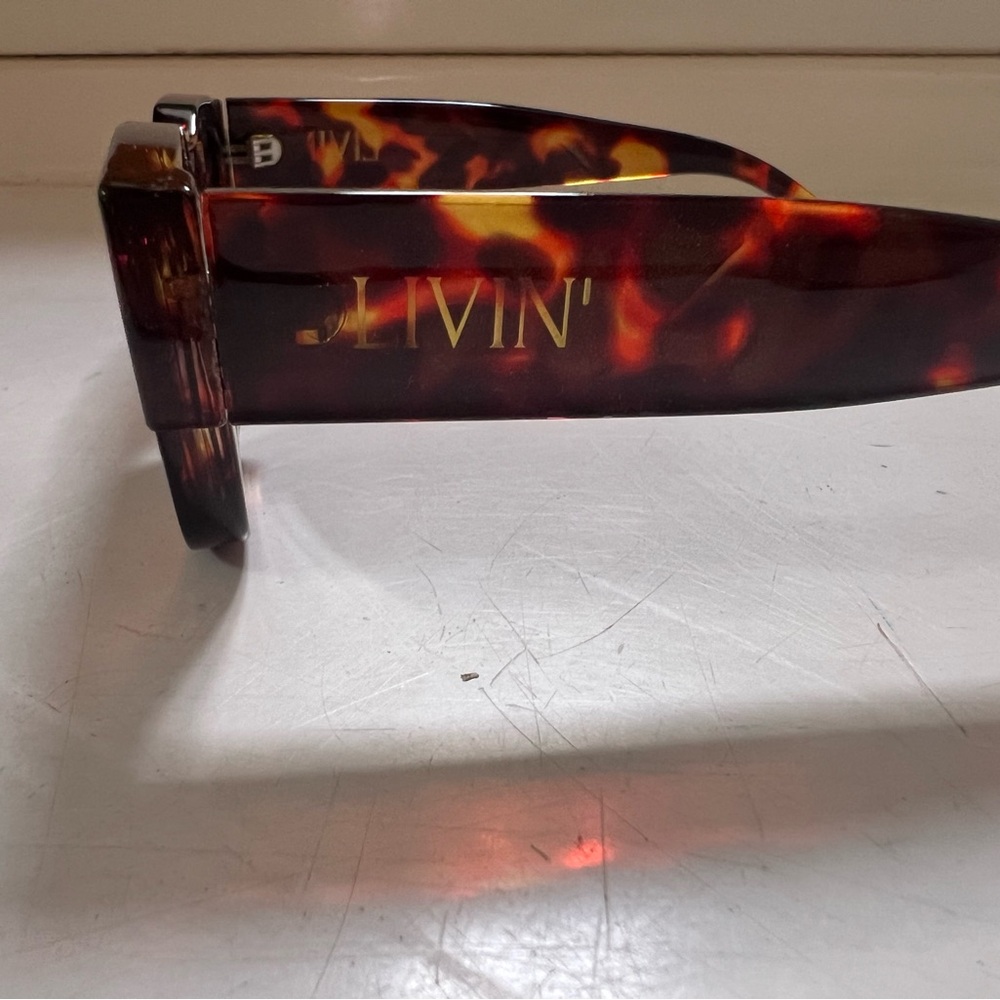 Tortoiseshell Square Sunglasses - image 2